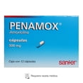 thumbnail image 1 of Penamox Amoxicilina 500 mg 12 cápsulas, 1 of 4