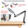 thumbnail image 5 of Anillo de luz LED para Selfie, soporte para teléfono con brazo plegable, luz de relleno circular, trípode regulable, fotografía, luz de anillo para Streaming de YouTobe, 5 of 5