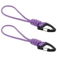 thumbnail image 3 of 2 llaveros de paracord con mosquetón, llavero de supervivencia, hebilla triangular, para acampar al aire libre, senderismo, mochila y portabotellas, 3 of 7
