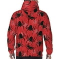 thumbnail image 7 of Wukai Spider Print Men Hoodies Fleece Sweatshirts Long Sleeve Sweaters Pullover Fall Outfits Winter Clothes-XX-Large, 7 of 7