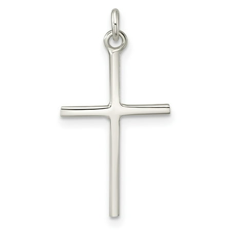 Sterling Silver Polished Cross Pendant