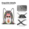 thumbnail image 4 of Balery Summer Gnome 1 Pattern Drawstring Backpack Bag Sport Gym Sackpack Cinch Bags Pattern Drawstring Backpack Bag Sport Gym Sackpack Cinch Bags -Small, 4 of 6