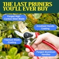 thumbnail image 3 of Haus & Garten ClassicPRO 8.5" Professional Premium Titanium Bypass Pruning Shears - Use As Pruners, Garden Shears, Heavy Duty Handheld Pruning Shears For Gardening, Clippers, Pruning Scissor Tool C41, 3 of 3