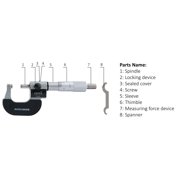 Accusize 0-1'' by 0.0001'' Digital Outside Micrometer in Fitted Box, Bc20-1101