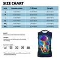 thumbnail image 6 of Easygdp Magic Mushrooms ,Fireflies Men's Breathable Tank Tops Sleeveless Sporty T Shirts for Basketball, Mountaineering, Bodybuilding -X-Large, 6 of 8
