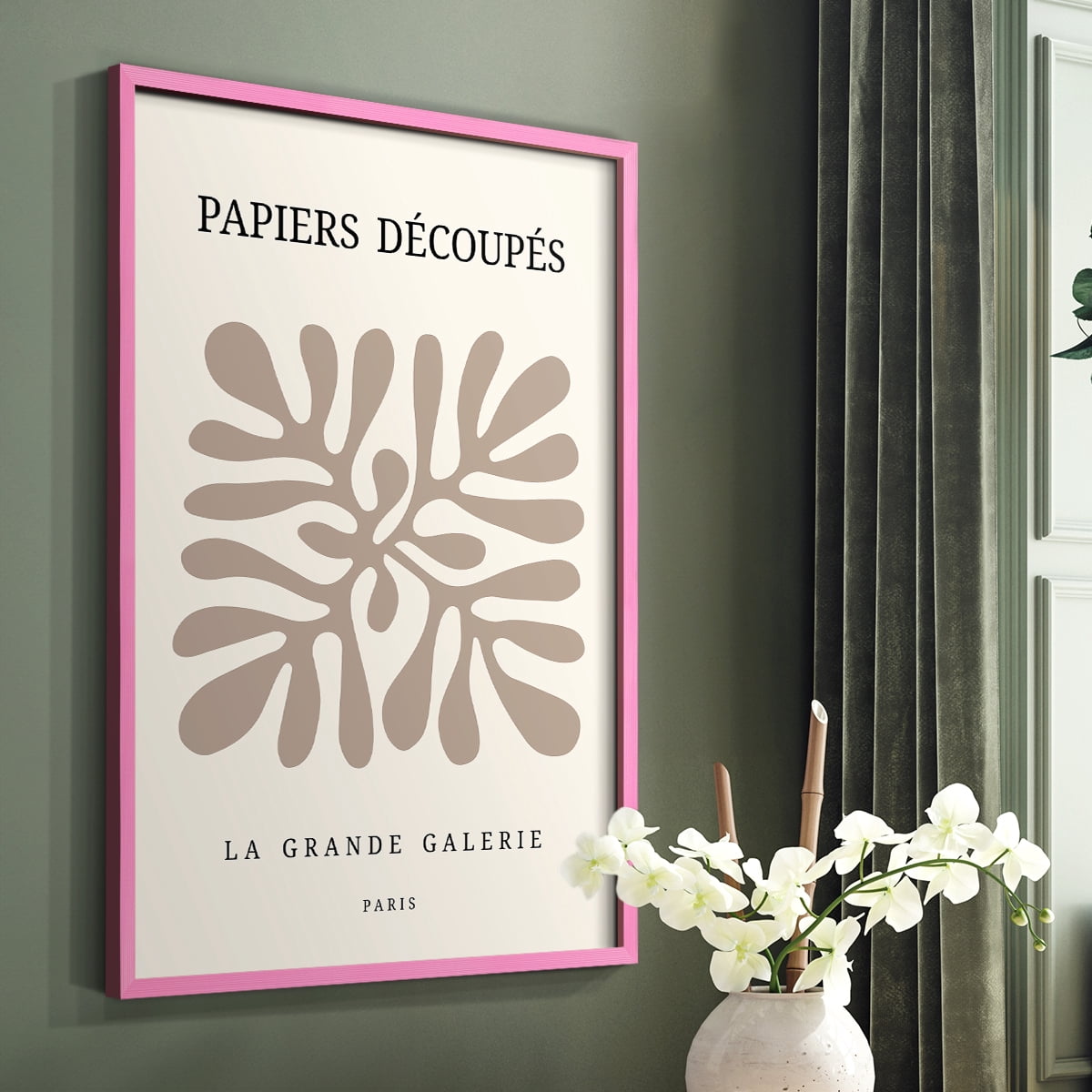 Matisse CCCLXXXIX in Pink Solid Wood 22 x 28 Framed Print
