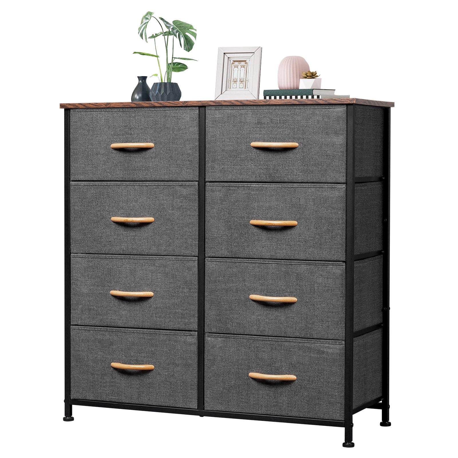 Zimtown 8Drawer Dresser for Bedroom, Chest of Drawers Closets Storage