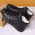 thumbnail image 5 of Domuza Mens Winter Snow Boots, Vintage Style Leather Upper, Warm Plush Lined High Top, Slip Rubber Sole 8.5 (EU-42), 5 of 6