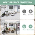 thumbnail image 3 of LazySunsets 8'x10' Hardtop Gazebo for Patio, Wall Mounted Gazebos Pergola with Sloped Roof, Outdoor Lean to Pergola, Heavy Duty Awnings for Small Space Decks, Black, 3 of 7