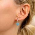 thumbnail image 3 of Pendientes de aro para las mujeres de la moda de joyería de cobre con cristales de colores Elegante Dainty Everyday Wear Accesorios de moda Idea, 3 of 3
