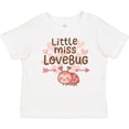thumbnail image 3 of Inktastic Little Miss Love Bug Hearts Boys or Girls Baby T-Shirt, 3 of 5