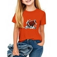 thumbnail image 2 of HVOBBTY T-shirt Décontracté à Manches Courtes pour Tout-Petits, T-shirt Décontracté Ample à Manches Courtes Col Rond Confortable pour Adultes Orange, 7 Ans, 2 of 4