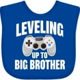 thumbnail image 3 of Inktastic Leveling Up to Big Brother Boys Baby Bib, 3 of 4