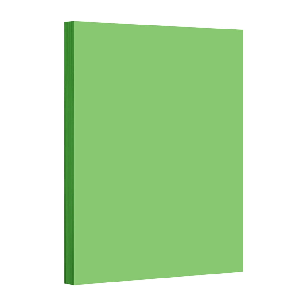 Lime Green Bright Color Card Stock Paper, 65lb. 8.5 X 11 Inches 50