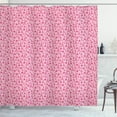 thumbnail image 1 of Eiffel Tower Shower Curtain, Dreamy Things Handbag Cupcake Coffee, Fabric Bathroom Set with Hooks, 69W X 84L Inches Extra Long, Pale Pink Pink Magenta and Mauve Taupe, by Ambesonne, 1 of 3