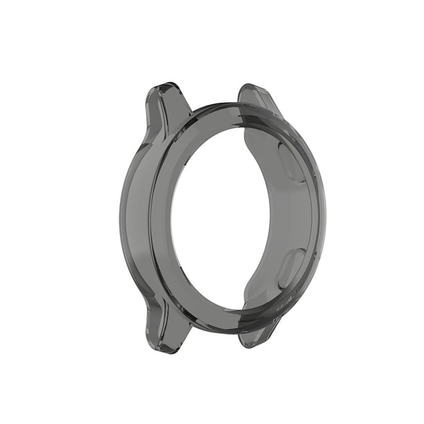 Reemplazo de la cubierta de la caja completa de silicona suave protector de TPU para reloj inteligente Garmin vivoactive 4 4S, negro Inevent EL2775-02B