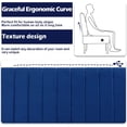 thumbnail image 3 of LAZZO 43" Mini Armless Loveseat, Velvet Upholstered Small Couch with USB Charging Port for Small Living Spaces, Blue, 3 of 8
