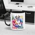 thumbnail image 5 of Watercolor Hello Winter Boxer Chill Christmas Welcome 11oz Accent Two-tone Mug Boxers Dog Lover Gifts Idea Coffee Tea Cup - 00016, 5 of 5