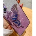 thumbnail image 5 of Compatible with Galaxy A52 5G Case for Women Girls, Cute 3D Butterfly Luxury Bling Sparkle Liquid Flowing Camera Lens Protector Plating Shockproof Phone Case for Galaxy A52 5G (PURPLE), 5 of 14