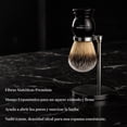 thumbnail image 2 of Kit The Shaving Co Brocha Afeitar Negra Con Base De Acero, 2 of 8