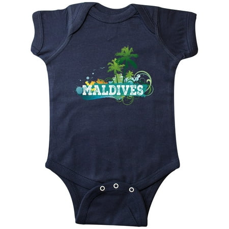 

Inktastic Maldives Vacation Gifts Gift Baby Boy or Baby Girl Bodysuit