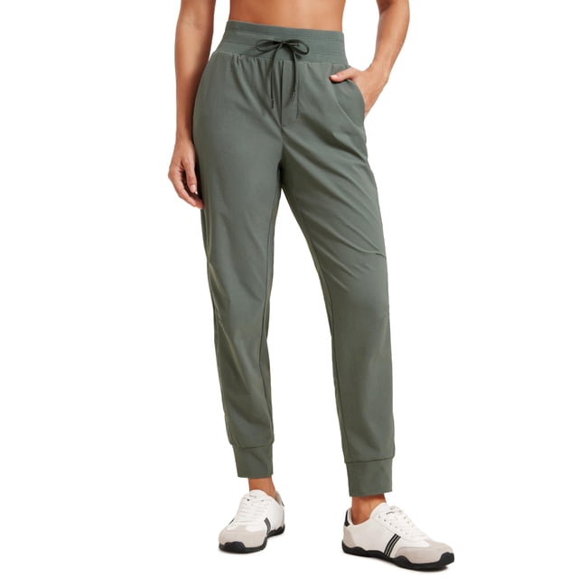 Pantalones Joggers CRZ YOGA Cintura Alta 70 cm Ligero Salvia XL