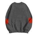 thumbnail image 5 of Elvqul Sweatshirt for Women Loose Fit Dark Gray Sweatshirts Casual Graphic Pullover Hoodless Fashion Womens Hoodies Crew Neck, 5 of 5