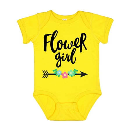 

Inktastic Flower Girl with Arrow and Flowers Gift Baby Girl Bodysuit