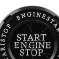 thumbnail image 2 of Engine Start Stop Button Cover Protective Anti Scratch Spin Design Universal One Key Start Button Trim Black, 2 of 5