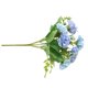 thumbnail image 3 of Bewildely Ramo de claveles artificiales, decoración de simulación, decoración para el hogar y la Oficina, flor de tela Flores artificiales azul, 3 of 6