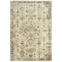 Alora Decor Euphoria 5' x 8' Medallion Distress Beige/Brown/Rust Hybrid Area Rug