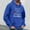 Blue, variant on EchfiProm Pullover Hoodies for Men with Pockets Merry Christmas Hooded Blue Xmas Mens Sweatshirt Graphic L