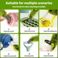 thumbnail image 3 of Juego de cepillos de limpieza UFVIZ 3 en 1 con tapa para tazas, verde y azul, 2 unidades, 3 of 7