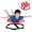 Red, variant on Spinning Chair for Autistic Kids,Sensory Swivel Chair with Music,220LBS Sit and Spin Sensory Chair for 3+ ADHD Autism Kids（Battery Not Included）