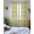 thumbnail image 3 of Sage Green Floral Sheer Curtains 84 Inch Length 2 Panels Set for Living Room/Bedroom, Spring Flowers Modern Abstract Art Farmhouse Kitchen Curtains Grommet Curtains Window Treatments 42"x84"x2, 3 of 7