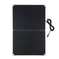 thumbnail image 1 of Zootealy Portable 60W Monocrystalline Silicon Solar Panel with Foldable Design - High Efficiency ETFE Lamination - Black, 1 of 7