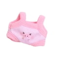 thumbnail image 2 of Mono de moda para muñecas, ropa para muñecas, elegante y linda, ropa hecha a mano, disfraz para muñecas de 17 cm, niñas, muñecas, regalos de año Nuevo rosa, 2 of 8