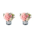 thumbnail image 4 of Naiovety 2 piezas de flores falsas de hortensia de seda de bajo mantenimiento para interiores o exteriores fáciles de limpiar y duraderas Type6 NO6, 4 of 6