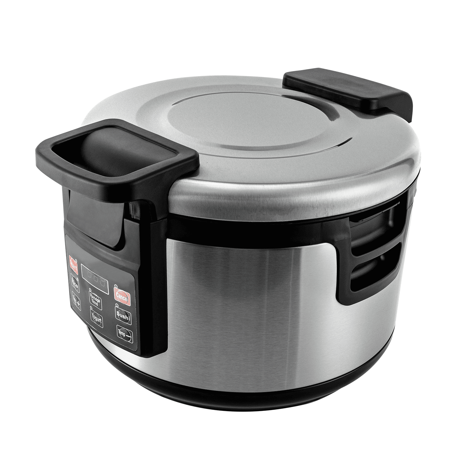 Miumaeov 110W Rice Warmer Commercial Rice Cooker Stainless Steel Non-Stick Inner Pot 360° Heating 19L/20Qt