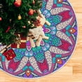 thumbnail image 3 of FMSHPON Boho Mandala Bohemian Xmas Christmas Tree Skirt Stand Mat for Holiday Party Decoration Indoor Outdoor 36 inches, 3 of 6