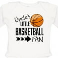 thumbnail image 4 of Inktastic Uncle's Little Basketball Fan Boys or Girls Long Sleeve Baby Bodysuit, 4 of 5