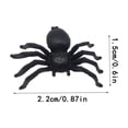 thumbnail image 3 of 100 Pcs Small Spiders Halloween Decoration, Fake Creepy Spider Props, Scary Prank Props for Indoor Outdoor Haunted House Yard Party Setup, 3 of 4