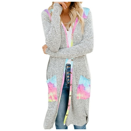 

KI-8jcuD Women Stripe Leopard Patchwork Button Pocket Long Cardigan Home Holiday Coat Jacket Women Full Zip Women Sweater Maternity Anorak G3 Jacket Zip Up Soft Jacket Women Plus Size Women s Fleece
