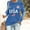 Blue_001, variant on 4th Of July Patriotic Shirts for Women Usa Flag Print Long Sleeve Top Casual Loose Crew Neck T Shirts 2026 Summer Lightweight Clothing Red S