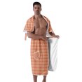 thumbnail image 4 of Colevkie 2 Pcs Men's Quick Drying Bath Skirt & Towel Soft Lightweight Beach Towel Shower Skirt for Spa Sauna Bathroom Absorbent Comfortable Printed Plaids Pattern, 4 of 7