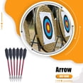 thumbnail image 3 of Arrow Durabilidad Gran precisión firmeza arco arco flechas de la utilización cíclica para diferentes codificaciones pernos de ballesto Paquete rojo de 6 Guardurnaity OD003066-01, 3 of 7