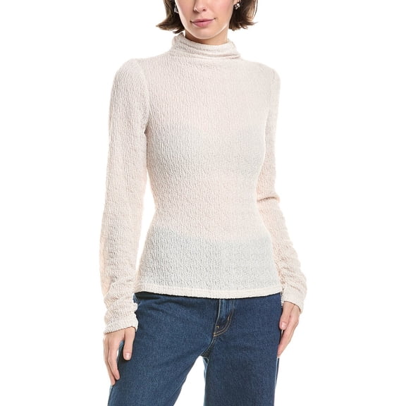 Rebecca Taylor womens Textured Sweater, s, White