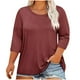 thumbnail image 3 of Tops cortos para mujer,Camiseta de manga larga estampada para mujer, blusa de poliéster, top informal holgado, camisa de cuello redondo para uso diario, sopatenor, 3 of 9