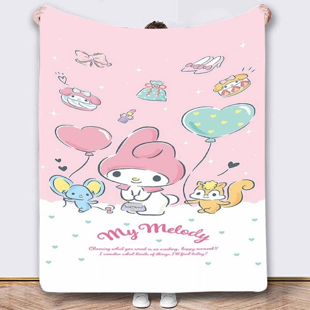 Cartoon Soft Double Flannel Blanket, Super Soft Blanket, 3D Printing, Suitable For Living Room, Sofa-SinKeeU
