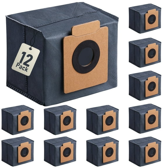 12 Pack Dust Bags for eufy X10 Pro Omni Robot Vacuum & X8 Pro with Self-Empty Station, 2.5L Large Capacity Replacement Parts Vacuum Bags